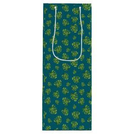 Sacola Para Vinho Monstera Leaf Wine Gift Bag