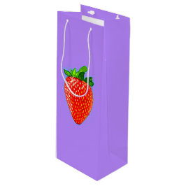 Sacola Para Vinho Morango Suicida no Estilo de Arte Pop