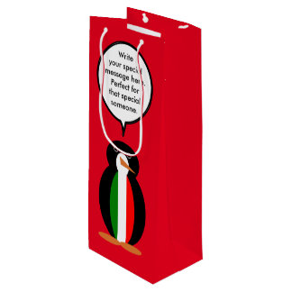 Sacola Para Vinho Ms Pinguim Italiana Personalizada 