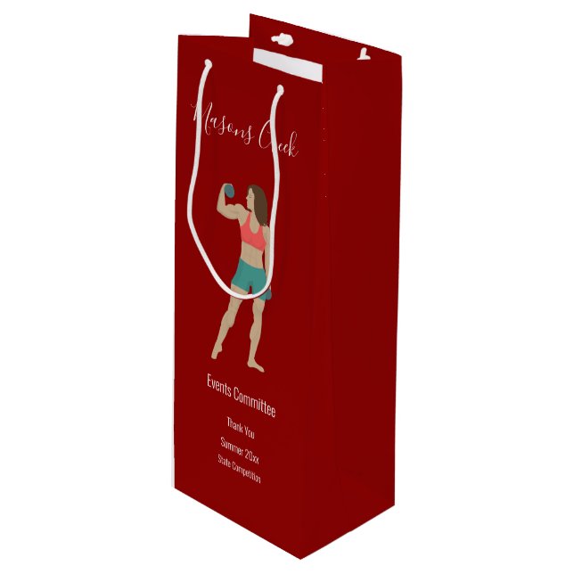 Sacola Para Vinho Musculação (Frente inclinada)