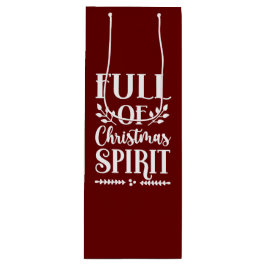 Sacola Para Vinho Natal festivo