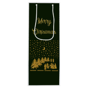 Sacola Para Vinho Natal Religioso, Nascimento de Jesus