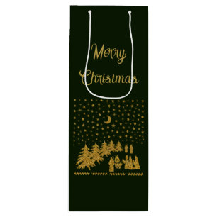 Sacola Para Vinho Natal Religioso, Nascimento de Jesus