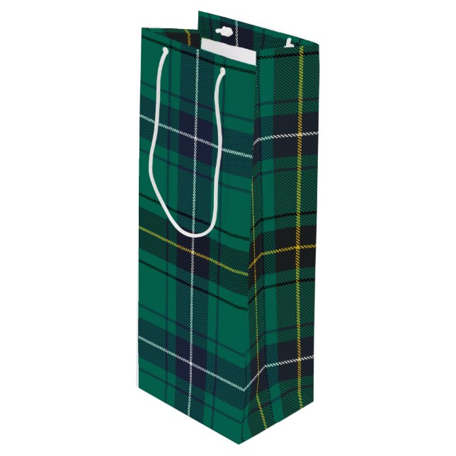Sacola Para Vinho Natal Tartan Clan Henderson Xadrez Verificação Ver (Frente inclinada)