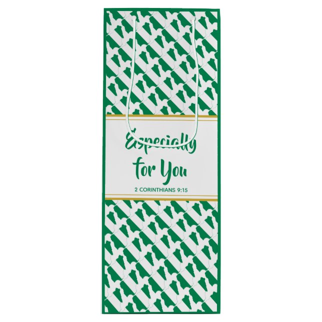 Sacola Para Vinho NIGÉRIA Christian ESPECIALMENTE PARA VOCÊ (Frente)