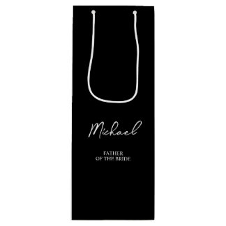 Sacola Para Vinho Noiva e Noivo Personalizado Nome Festa de Casament