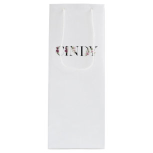 Sacola Para Vinho Nome Cindy