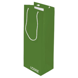 Sacola Para Vinho Nome da cor verde da Loerie