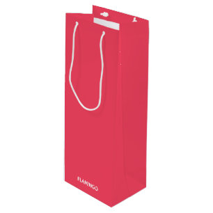 Sacola Para Vinho Nome de cor rosa Flamingo