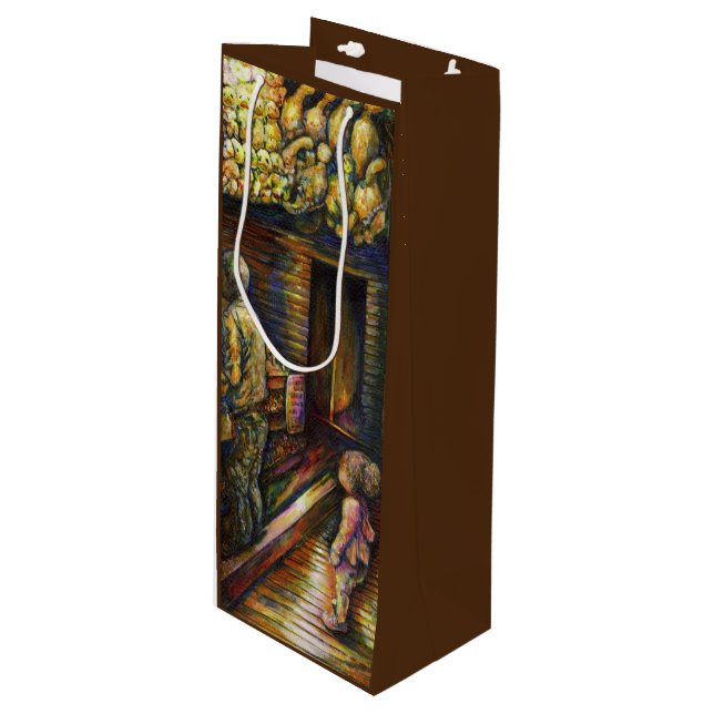 Sacola Para Vinho Norte do Circo (Frente inclinada)