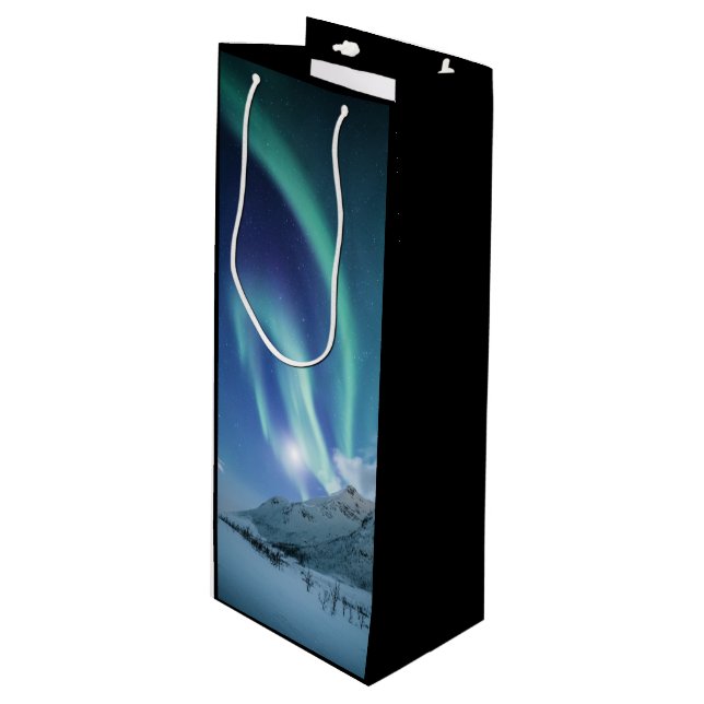 Sacola Para Vinho Norte Lights Noruega (Frente inclinada)