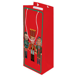 Sacola Para Vinho Noz-cracker de Natal Trump Kennedy Musk