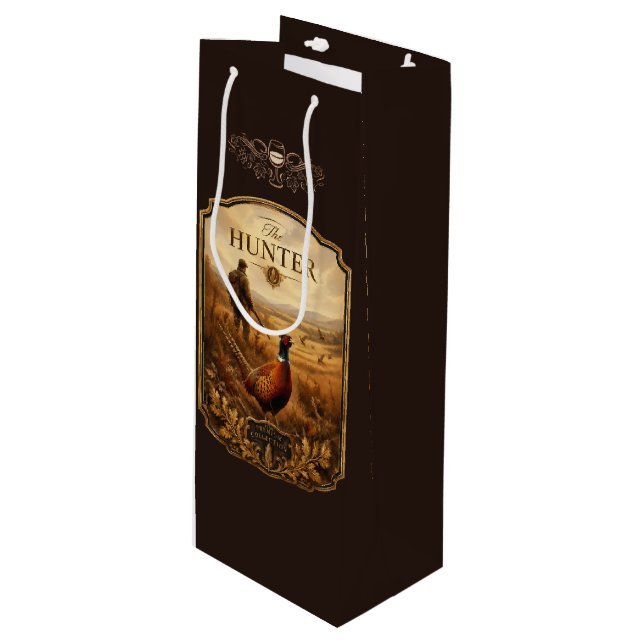 Sacola Para Vinho O Caçador (Frente inclinada)