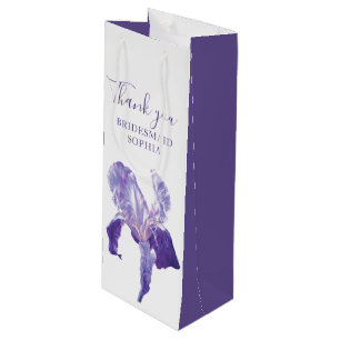 Sacola Para Vinho Obrigado de Bridesmaid para o casamento da bolsa d