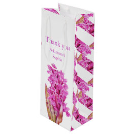 Sacola Para Vinho Obrigado de Bridesmaid, seu favor de casamento de 