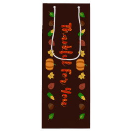 Sacola Para Vinho Obrigado Por Você, Ação De Graças