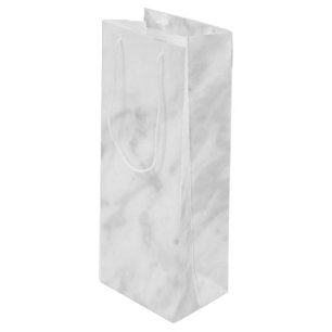 Sacola Para Vinho Olhar de mármore branco