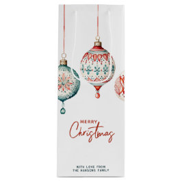 Sacola Para Vinho Ornamentos modernos de estilo nórdico Feliz Natal