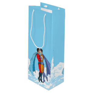 Sacola Para Vinho Os dois super-heróis de Slipperyjoe beijando perso