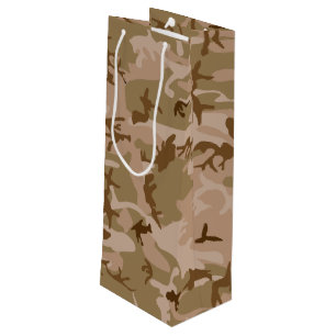 Sacola Para Vinho Padrão de Camuflagem do Deserto, Padrão Militar, E