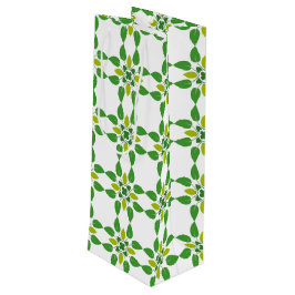 Sacola Para Vinho Padrão De Folha, Padrão De Folhas, Folhas Verdes
