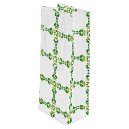 Sacola Para Vinho Padrão De Folha, Padrão De Folhas, Folhas Verdes