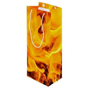 Sacola Para Vinho Padrão De Incêndio E Chamas