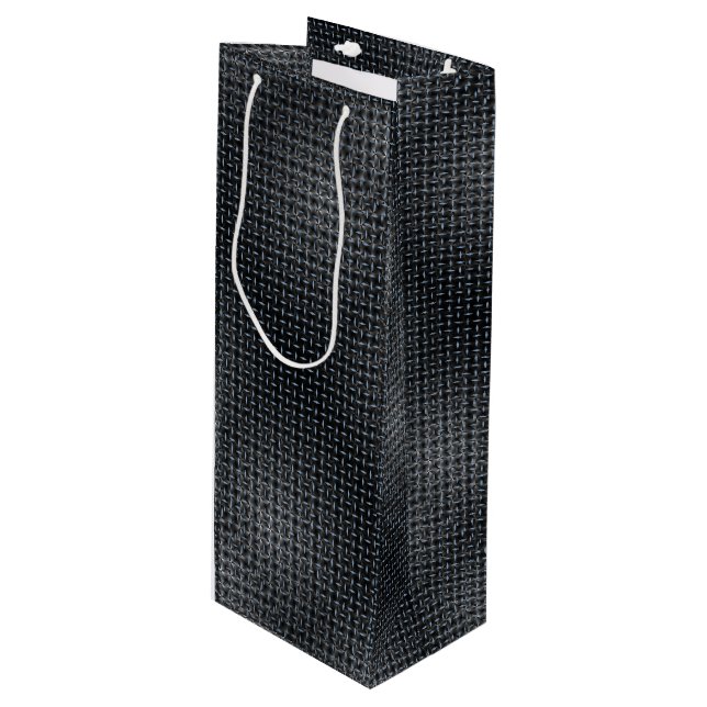 Sacola Para Vinho Padrão de placa metálica 02 (Frente inclinada)