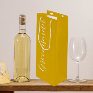 Sacola Para Vinho Padrinho de casamento de Casamento de Script Estil