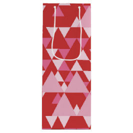 SACOLA PARA VINHO PADRÕES DE TRIÂNGULO DE TINTA