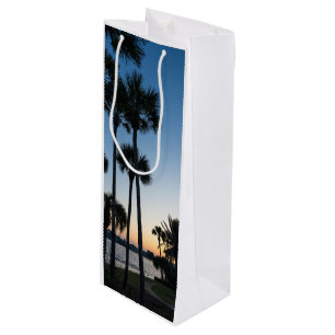 Sacola Para Vinho Palm Trees Sunrise Destin Flórida Vencedor Saco
