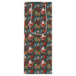 Sacola Para Vinho Papais noeis Festivos Delícia