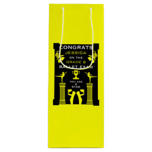 Sacola Para Vinho Parabéns de dança de balé