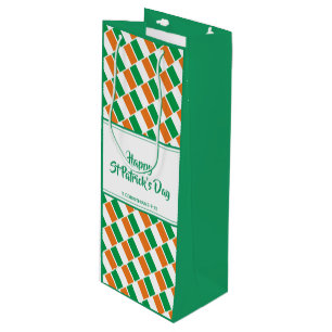 Sacola Para Vinho Partido Personalizado da FLAG IRLANDESA DIA DE SÃ