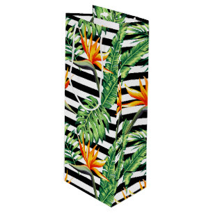 Sacola Para Vinho Pássaro Tropical de Estrias de Paraíso