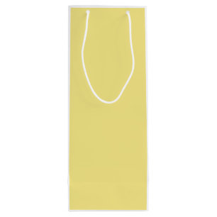 Sacola Para Vinho Pastel custard yellow decor pronto para personaliz