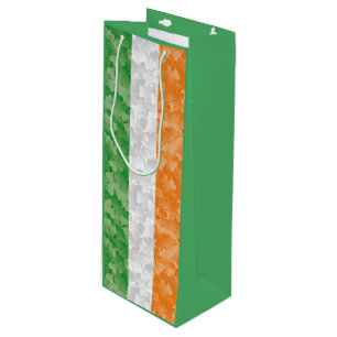 Sacola Para Vinho Pavilhão da Irlanda com o padrão das camarões Vinh