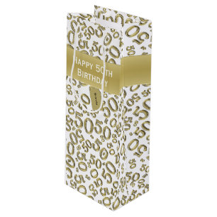 Sacola Para Vinho Personalize: 50th ouro feliz do