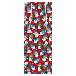 Sacola Para Vinho Pinguins