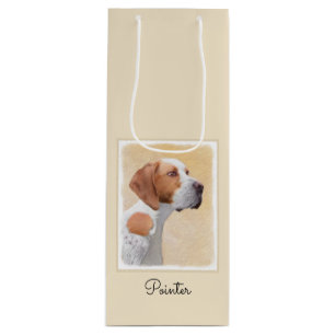Sacola Para Vinho Pintura Ponteiro - Arte Cachorra Original