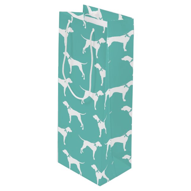 Sacola Para Vinho Pointer Dog Puppy English Setter (Frente inclinada)