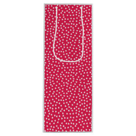 Sacola Para Vinho Polka Hearts Wine Gift Bag