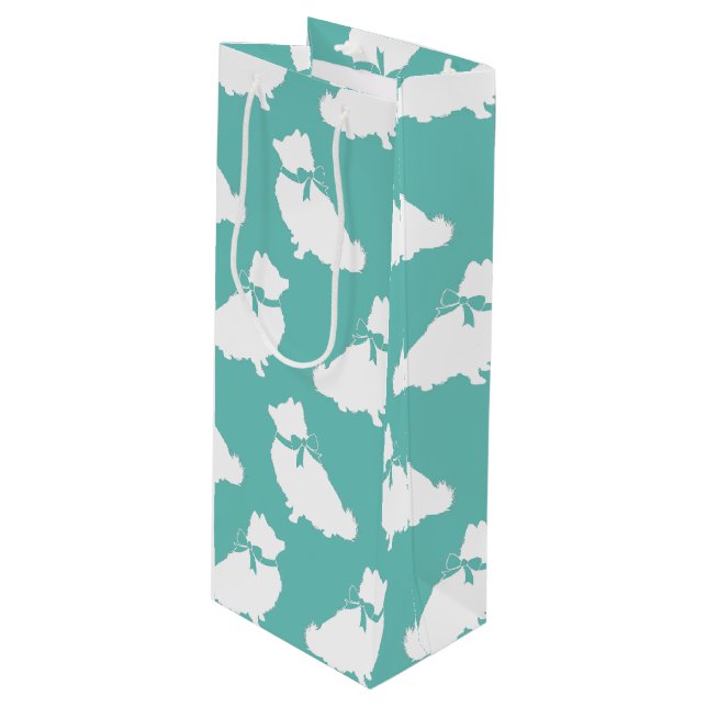 Sacola Para Vinho Pôpia Pom Pomeraniana (Frente inclinada)