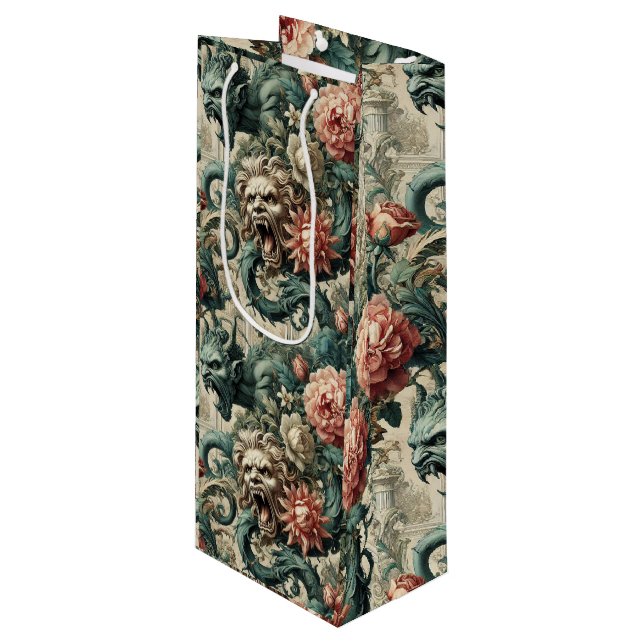 Sacola Para Vinho Postura de Perdição - Vitoriano Gótico (Frente inclinada)