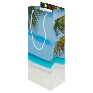 Sacola Para Vinho Praia Tropical do Paraíso