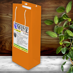 Sacola Para Vinho Prescrição Engraçada