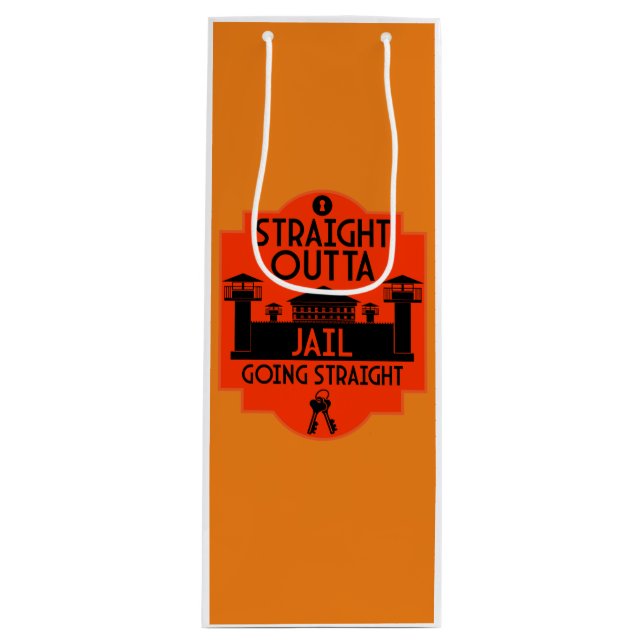 Sacola Para Vinho Presente de libertação fora da prisão (Frente)