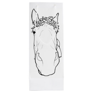 Sacola Para Vinho Presente Divertido para Amante de Cavalos Supervis