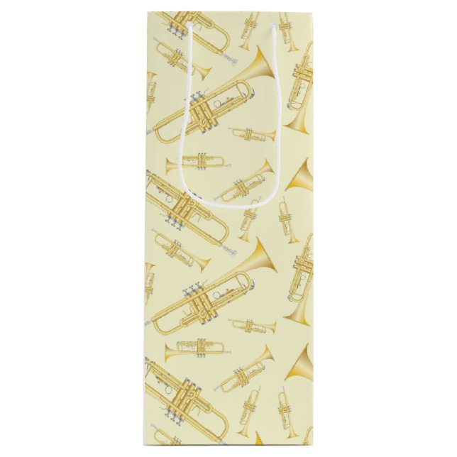 Sacola Para Vinho Professor de Bandas Musical de Trompete (Frente)