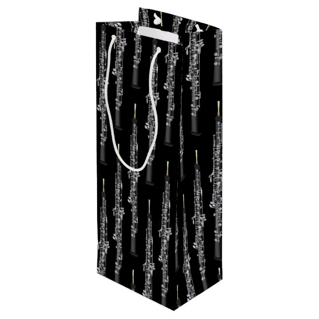 Sacola Para Vinho Professor de Música Oboe Musical (Verso inclinado)